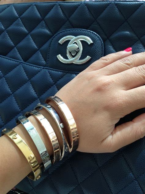 chanel love bracelets|chanel inspired bracelets.